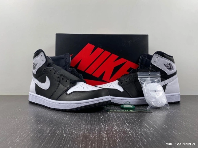 Rep Husky Jordan DZ5485-010 Reverse Panda OG 1 Air High 0813